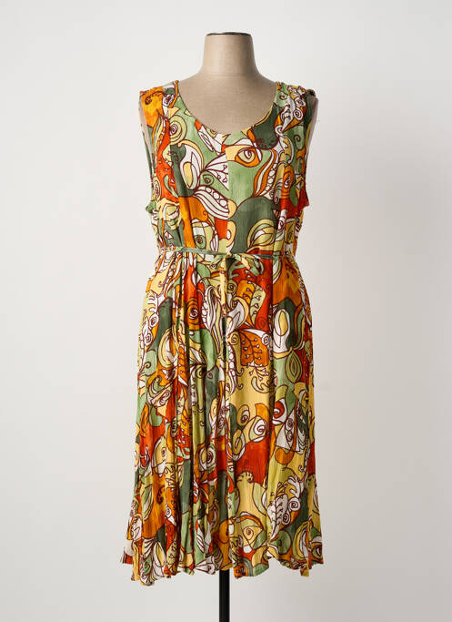 Rochie midi verde ORIENTIQUE NATURALLY femeie