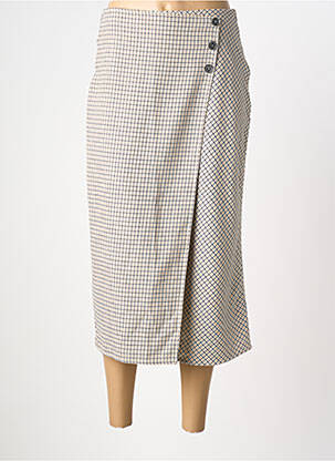 Fustă lungă alb MUS & BOMBON femeie