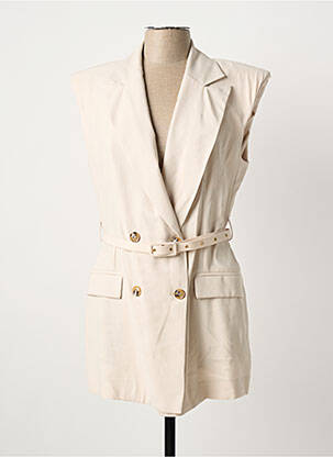 Jachete casual guler tip costum bej RINASCIMENTO femeie