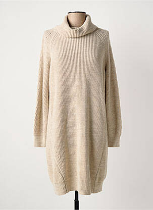 Rochie pulover bej LA FEE MARABOUTEE femeie