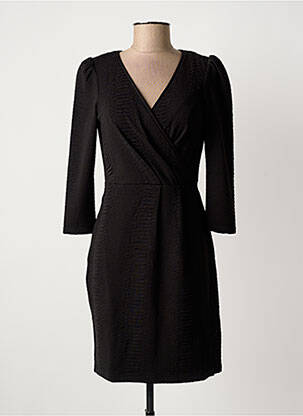 Rochie midi mâneci 3/4 mâneci 3/4 negru IKKS femeie