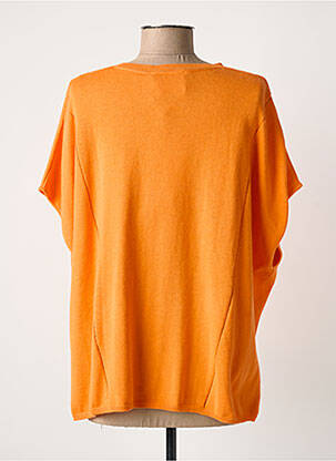 Top mâneci scurte mâneci scurte portocalie ABSOLUT CASHMERE femeie