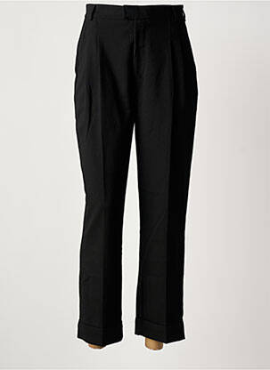 Pantalon 7/8 elasticitate mărime normală negru IDANO femeie