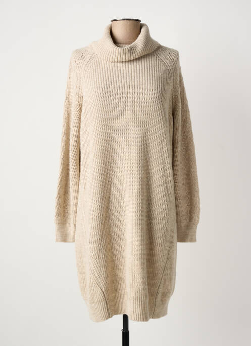 Rochie pulover bej LA FEE MARABOUTEE femeie