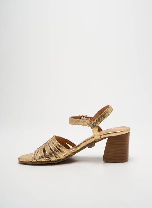 Sandale/Pantofi decupați auriu ALIWELL femeie