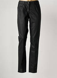 Pantalon slim țesătură acoperită mărime normală negru SANDWICH femme
