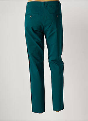 Pantalon chino broderie galoni laterali mărime normală verde SANDWICH femeie