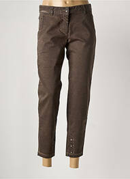 Pantalon 7/8 elasticitate mărime normală maro SANDWICH femme