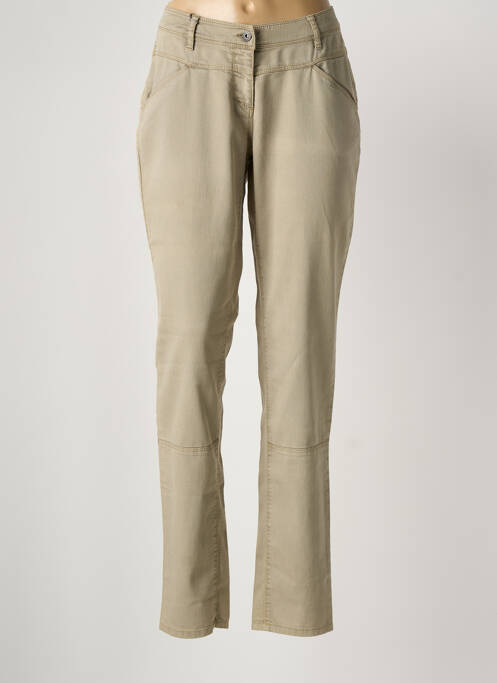 Blugi cu croială slim bej SANDWICH femeie