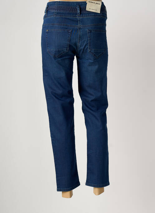 Blugi cu croială slim albastru SANDWICH femeie