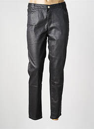 Pantalon slim țesătură acoperită mărime normală gri EVA KAYAN femme