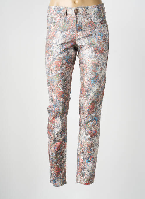 Blugi cu croială slim bej CREAM femeie