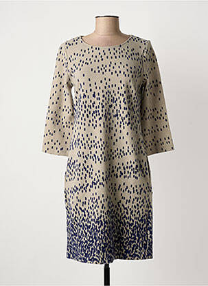 Rochie midi mâneci 3/4 mâneci 3/4 bej LA FEE MARABOUTEE femeie