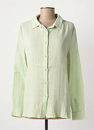 Cămașă croială cambrată mâneci lungi verde SANDWICH femme