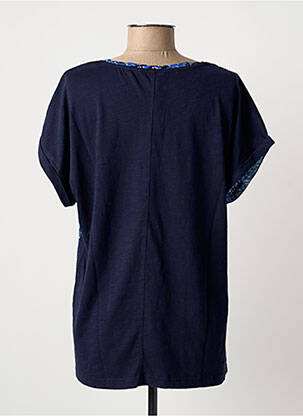 Tricou croială dreaptă mâneci scurte albastru SANDWICH femeie