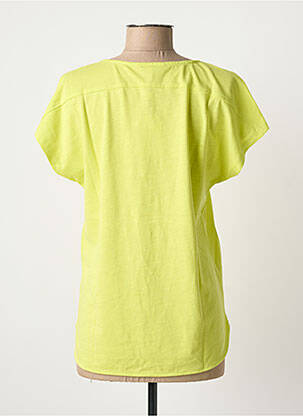 Tricou guler în v mâneci scurte verde SANDWICH femeie