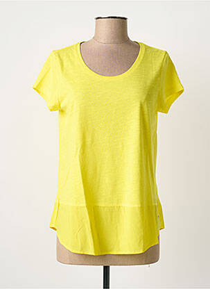 Tricou elasticitate mâneci scurte galben SANDWICH femeie