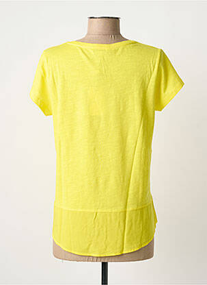 Tricou elasticitate mâneci scurte galben SANDWICH femeie