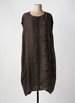 Rochie midi maro ELEMENTE CLEMENTE femeie