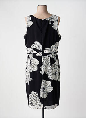Rochie midi imprimeu floral fără mâneci negru NINATI femeie