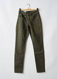 Pantalon drept elasticitate talie înaltă verde CREAM femeie