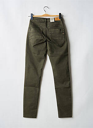 Pantalon drept elasticitate talie înaltă verde CREAM femeie