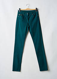 Pantalon slim țesătură poplin mărime normală verde VOODOO femeie