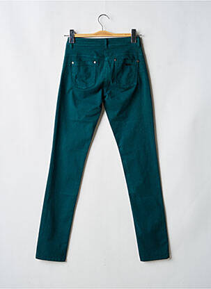Pantalon slim țesătură poplin mărime normală verde VOODOO femeie