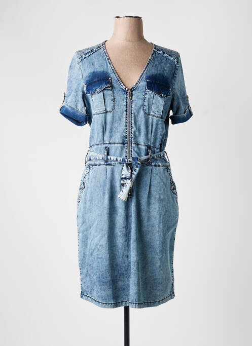 Rochie midi albastru EVA KAYAN femeie