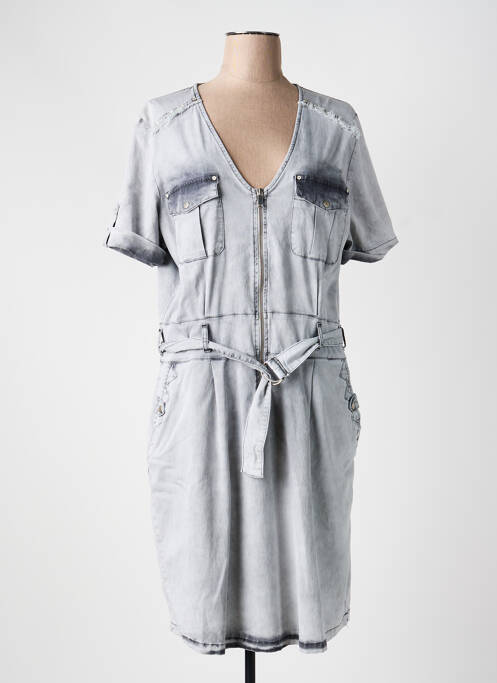 Rochie midi gri EVA KAYAN femeie