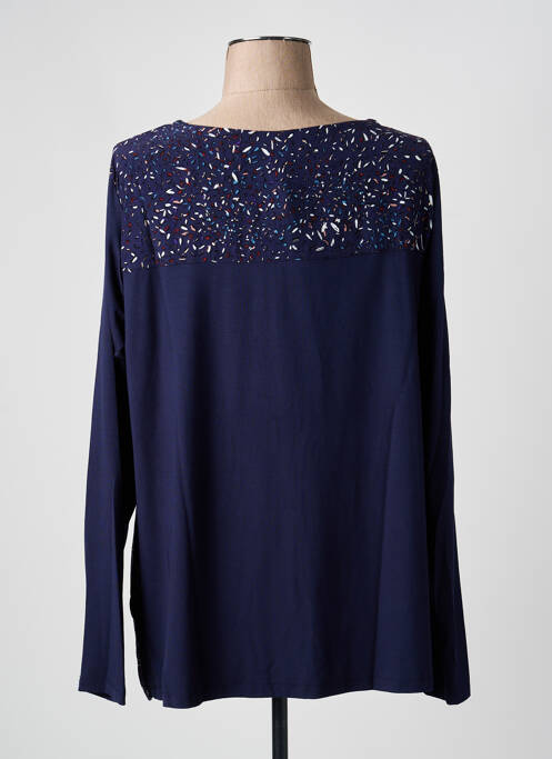 Top albastru SANDWICH femeie