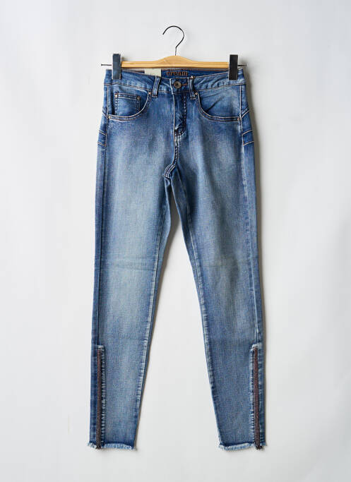 Blugi cu croială slim albastru CREAM femeie