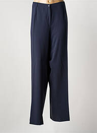 Pantalon drept țesătură crep mărime normală albastru FRANK WALDER femme