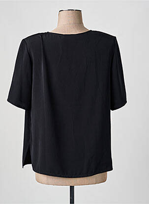 Top elasticitate mâneci scurte negru MARY WEST femeie