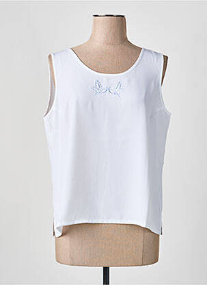 Top alb MARY WEST femeie