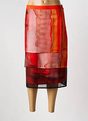 Fustă midi portocaliu JEAN DELFIN femeie