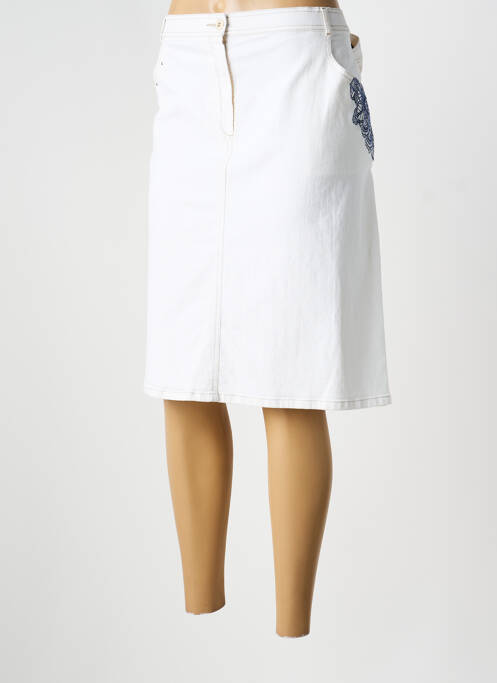 Fustă midi alb PAUSE CAFE femeie