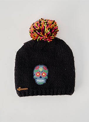 Căciulă tricot gros negru HERMAN copil