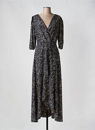 Rochie lungă negru MORGAN femeie