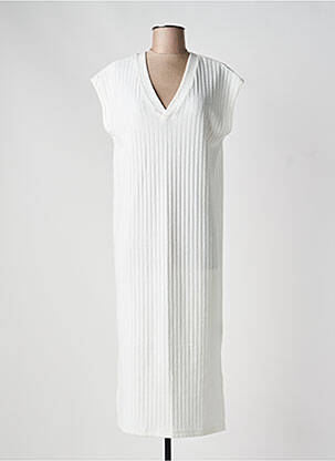 Rochie lungă alb ICHI femeie