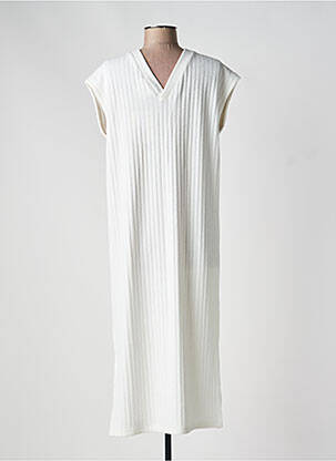Rochie lungă fără mâneci fără mâneci alb ICHI femeie