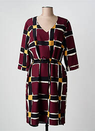 Rochie midi mâneci 3/4 mâneci 3/4 roșu GRIFFON femme