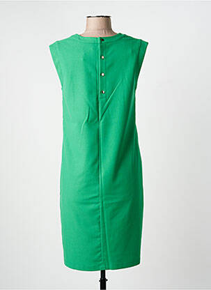 Rochie midi mâneci scurte mâneci scurte verde JULIE GUERLANDE femeie
