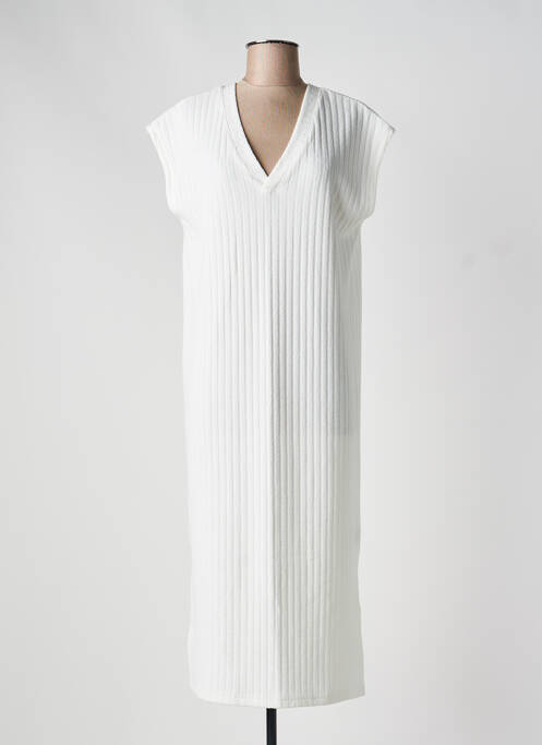 Rochie lungă alb ICHI femeie