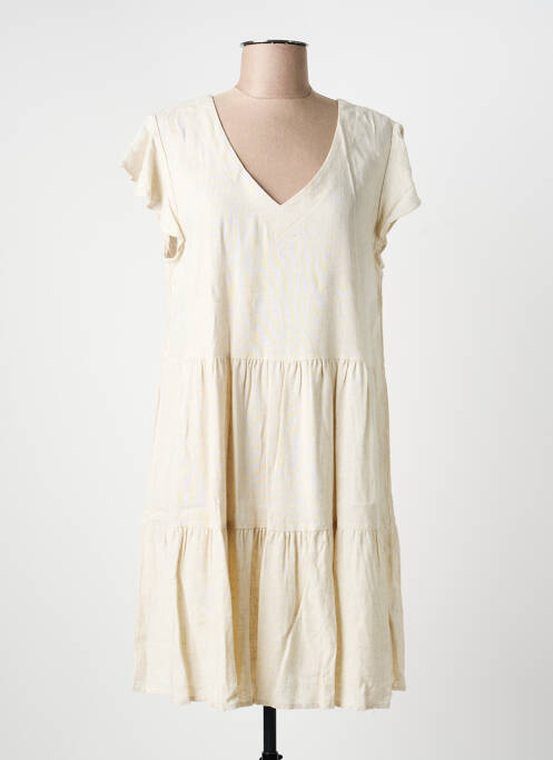 Rochie scurtă bej YSABEL MORA femeie