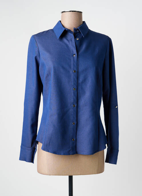 Cămașă croială cambrată mâneci lungi albastru GUY DUBOUIS femme