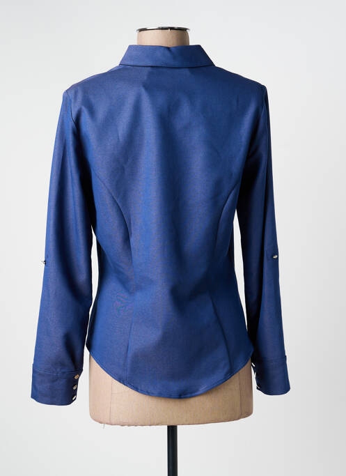 Cămașă croială cambrată mâneci lungi albastru GUY DUBOUIS femme