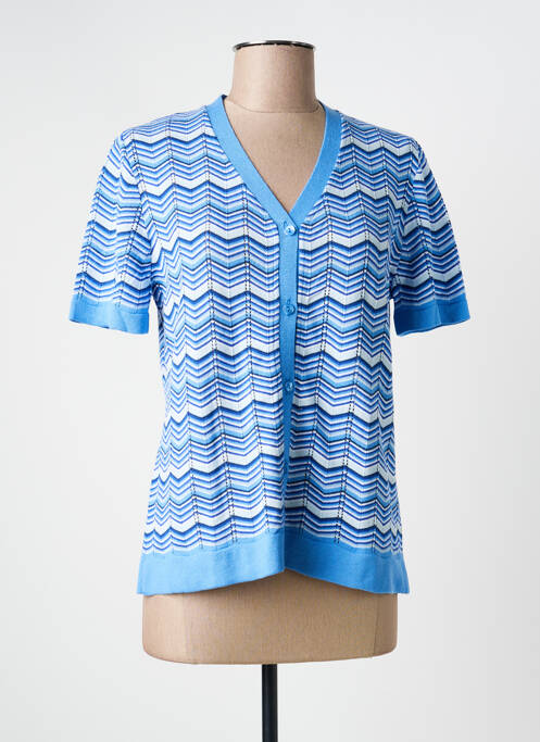 Vestă cu mâneci scurte albastru THEL ELEGANCE femeie