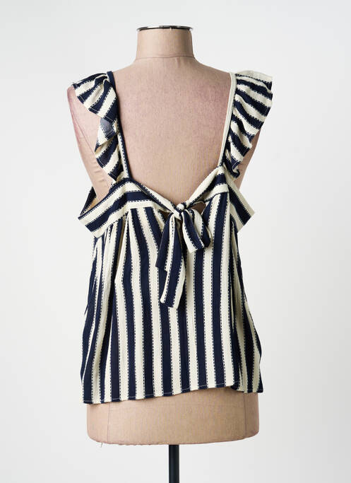 Top albastru ICHI femeie