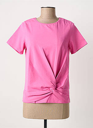 Tricou elasticitate mâneci scurte roz JULIE GUERLANDE femeie